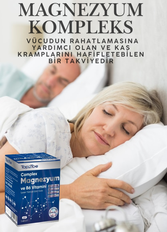 Top2Toe Magnezyum Kompleks + B6 60 Tablet 2