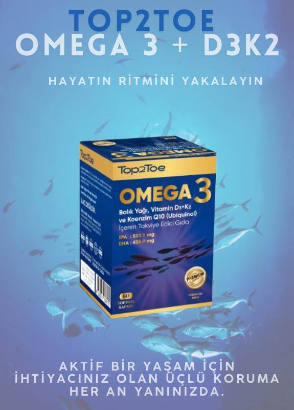Top2Toe Omega 3 + D3K2 + Q10 60 Tablet 2