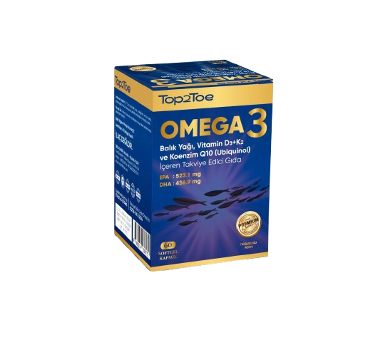 Top2Toe Omega 3 + D3K2 + Q10 60 Tablet